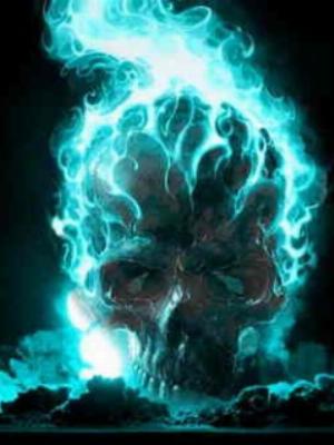 Blue Flame Skull.jpg Mixed